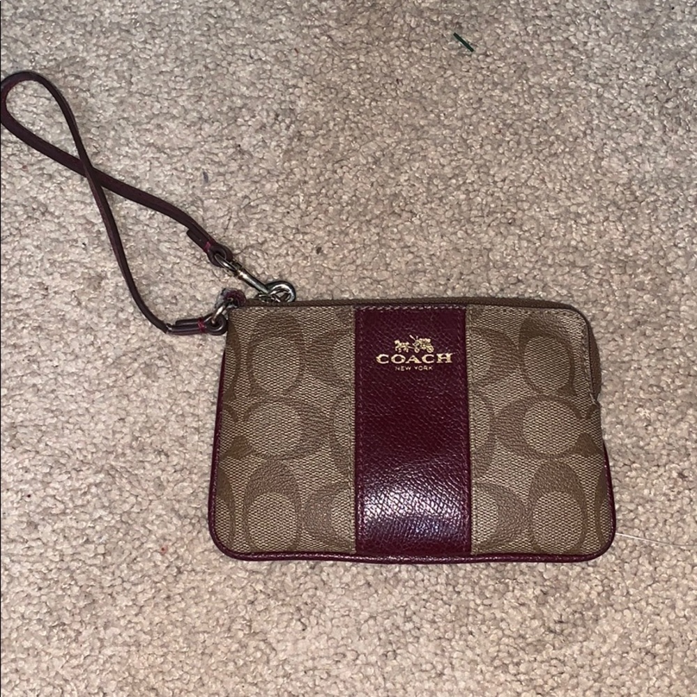 Coach zip wallet
